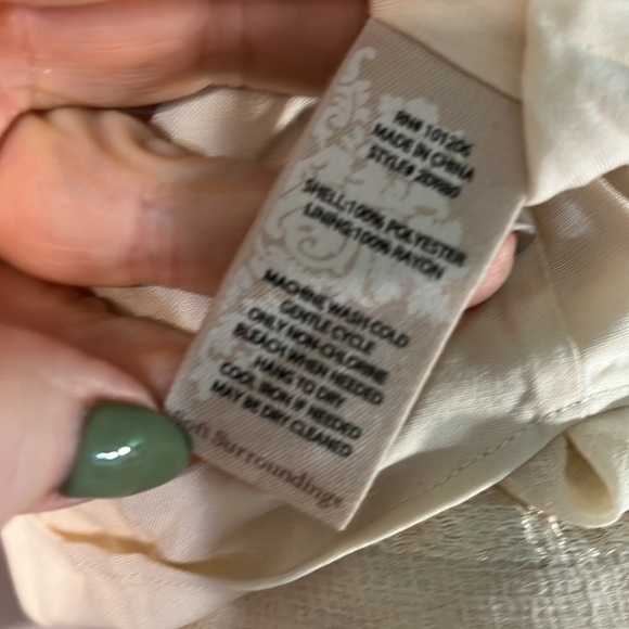 Soft Surroundings Neapolitan Top Tunic NWT Chiffon Layered Cowl Size Medium - Picture 9 of 12